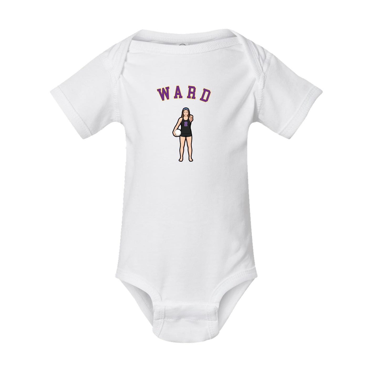 Baby Onesie — Shirsey Arch in White
