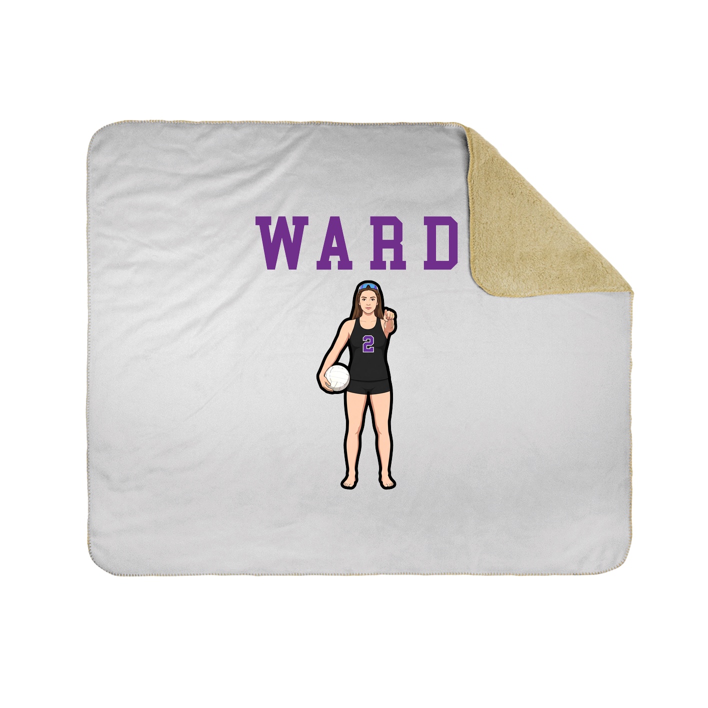 Throw Blanket — Shirsey in White