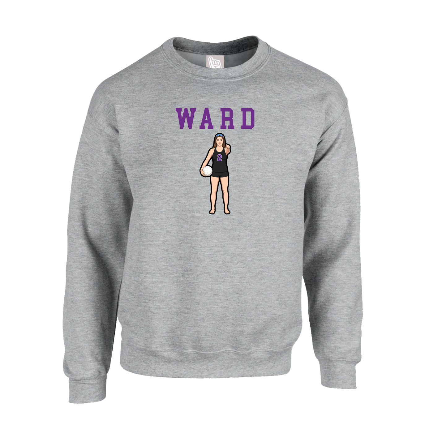 Fleece Crew — Shirsey in Grey