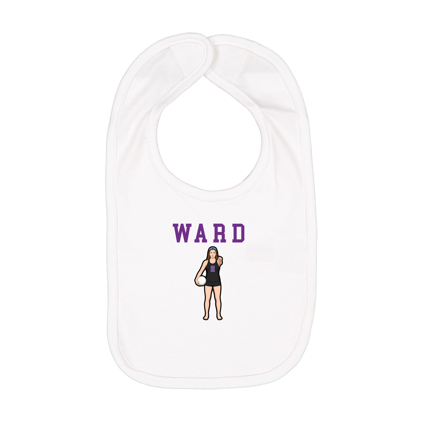 Infant Bib — Shirsey in White