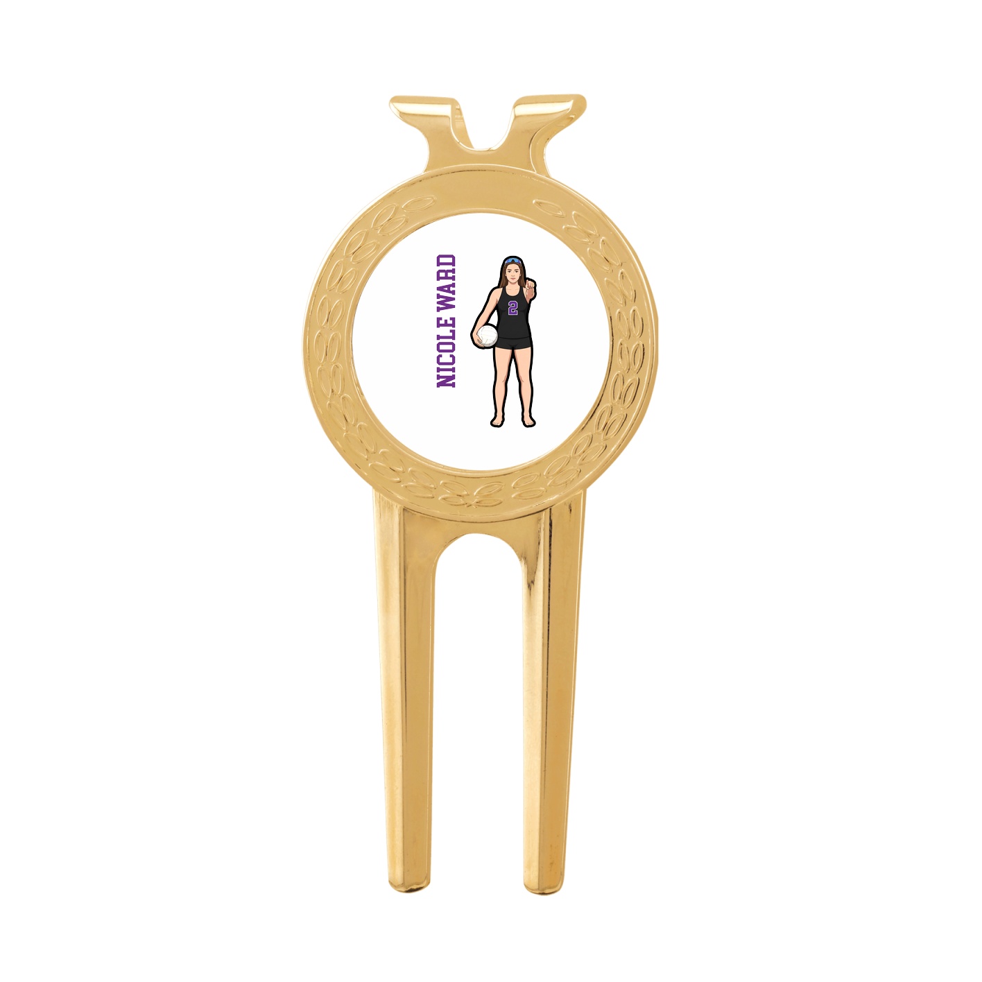 Divot Tool with Ball Marker — Name Vertical in Classic
