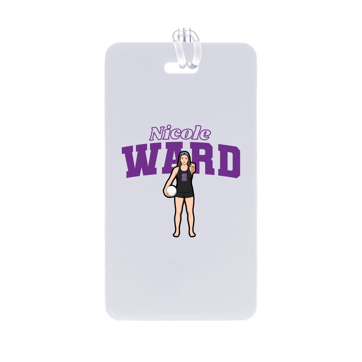 Bag Tag — Name Arch in Classic