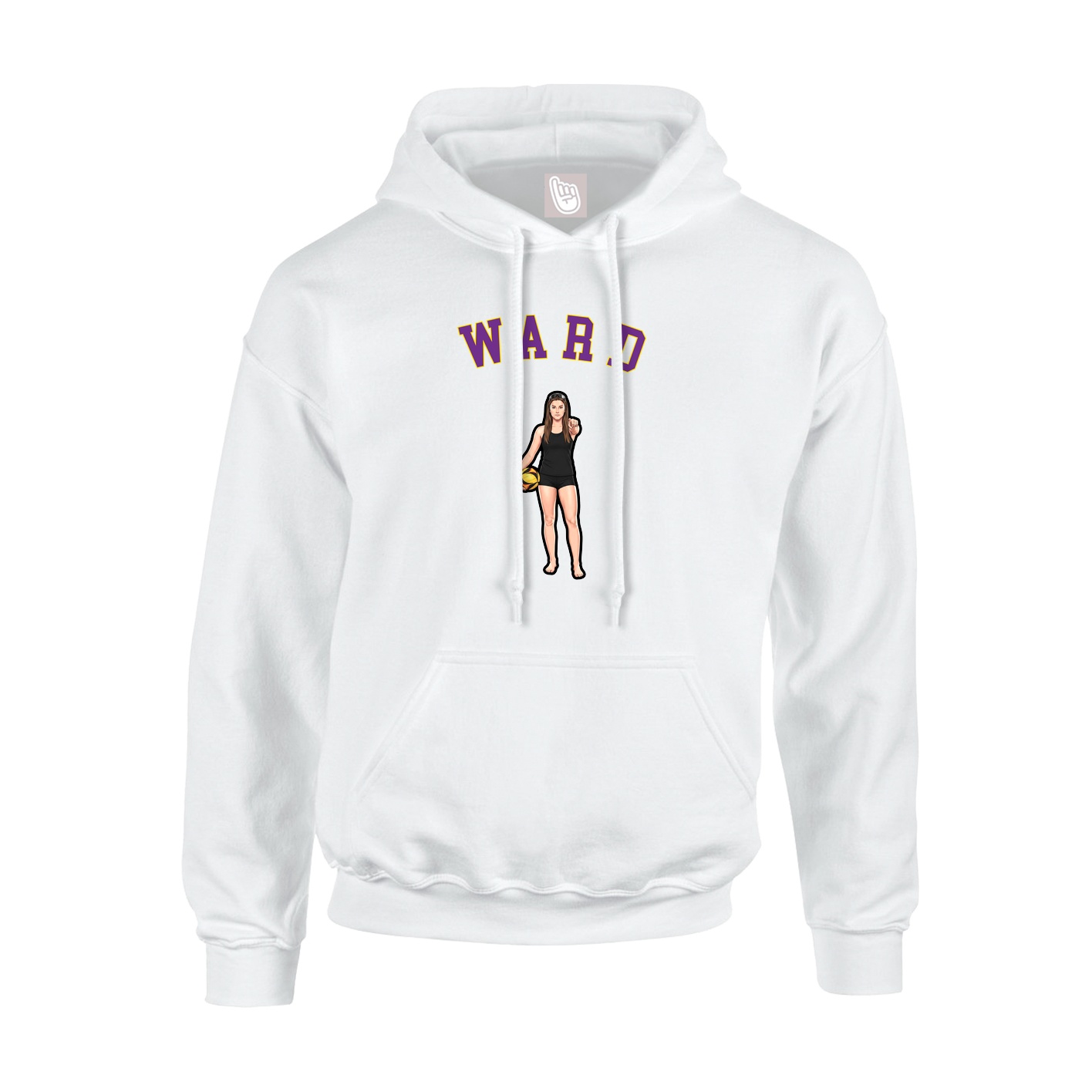 Hoodie — Shirsey Arch in White