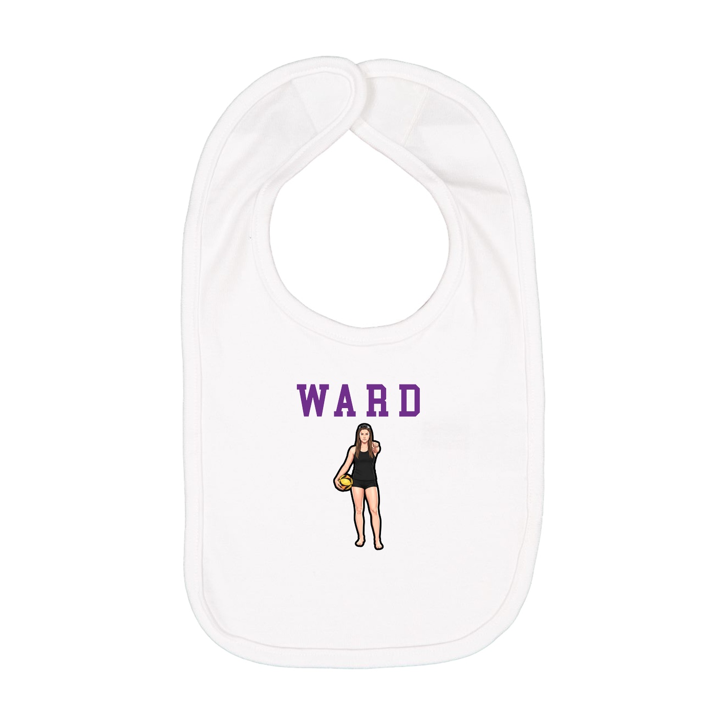 Infant Bib — Shirsey in White