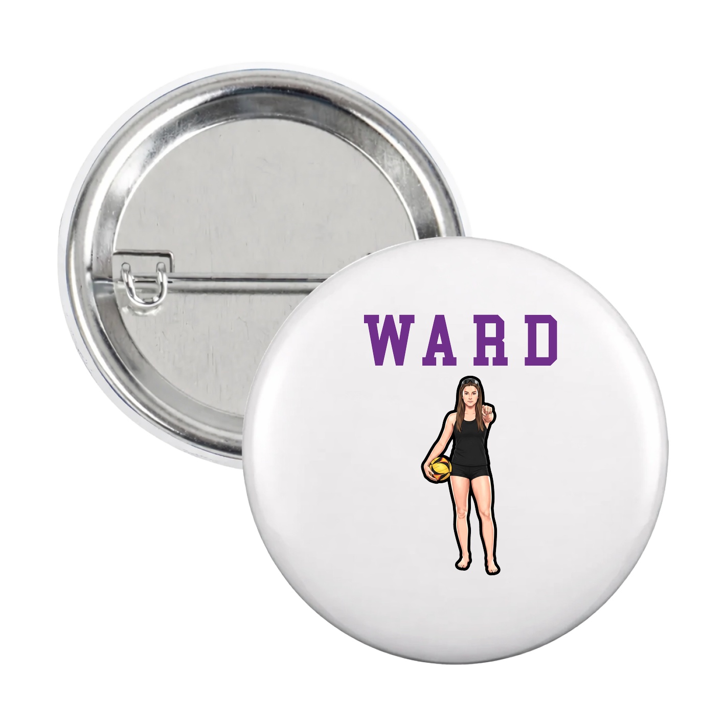 Game Day Button — Shirsey in White