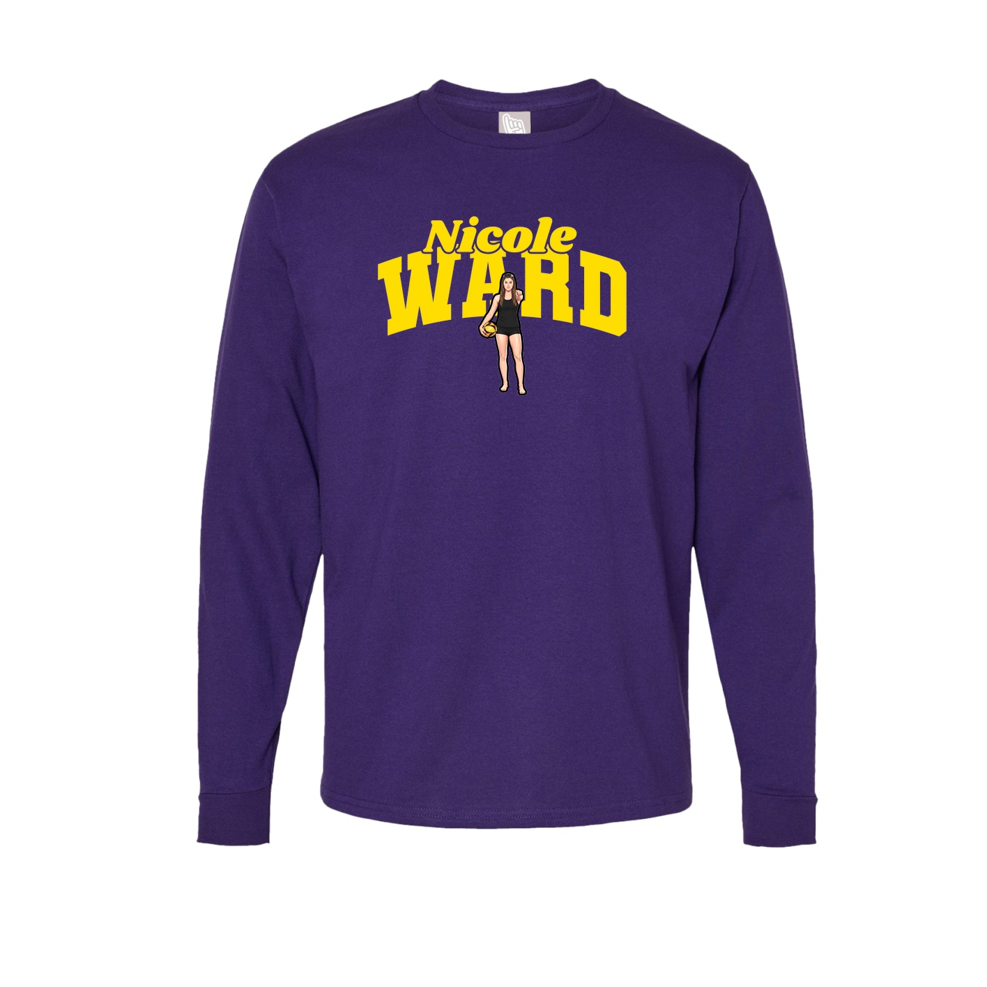 Long Sleeve Tee — Signature Arch in Purple