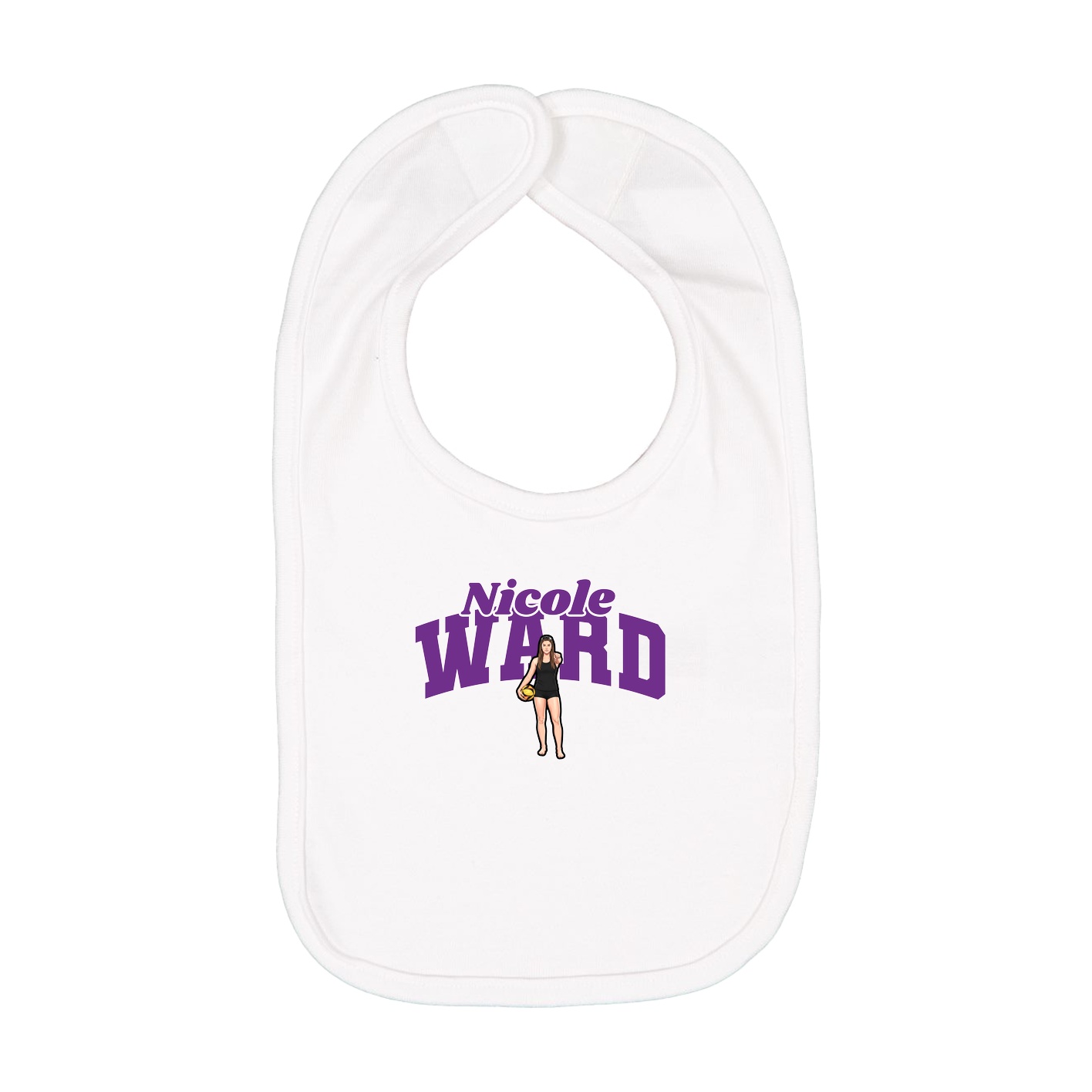 Infant Bib — Signature Arch in White