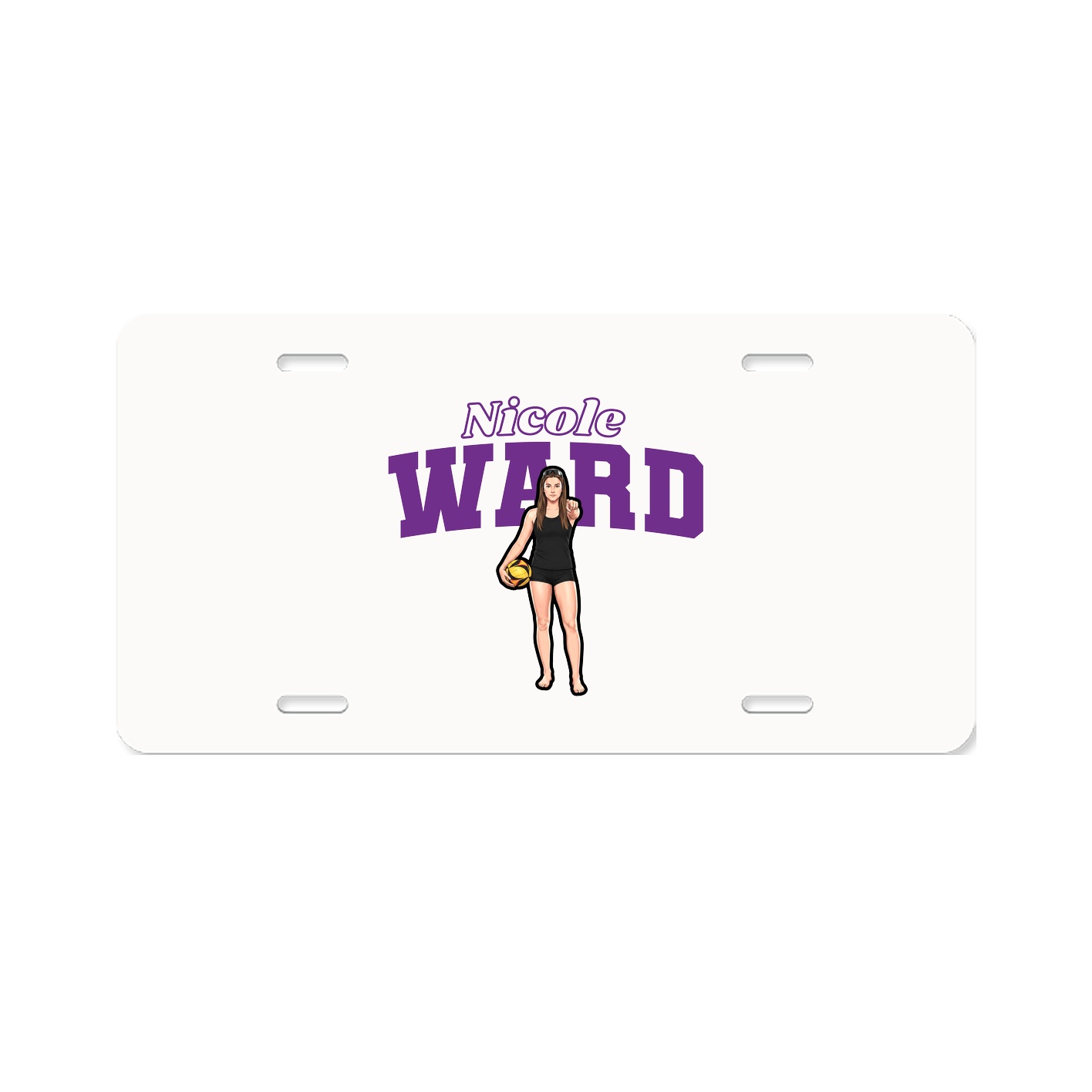 License Plate — Name Arch in Classic