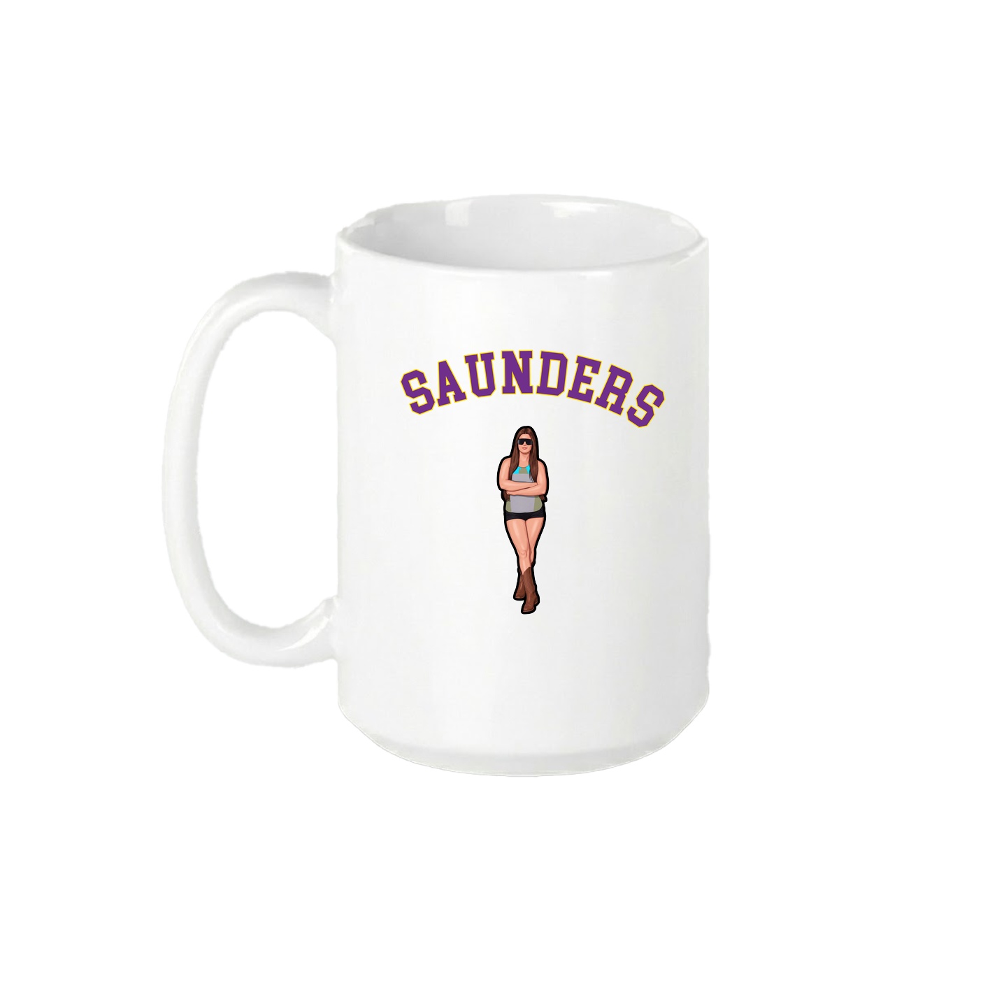 15oz Coffee Mug — Shirsey Arch in White