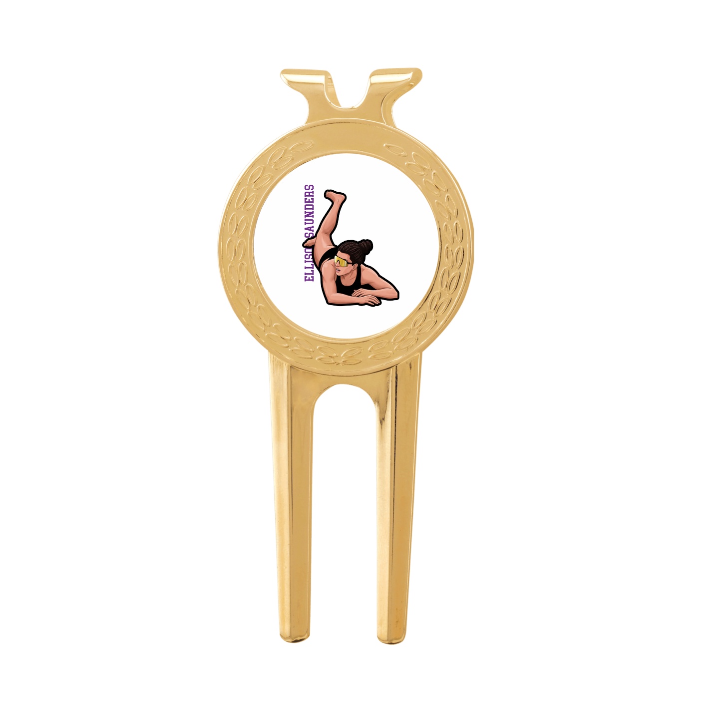 Divot Tool with Ball Marker — Name Vertical in Classic