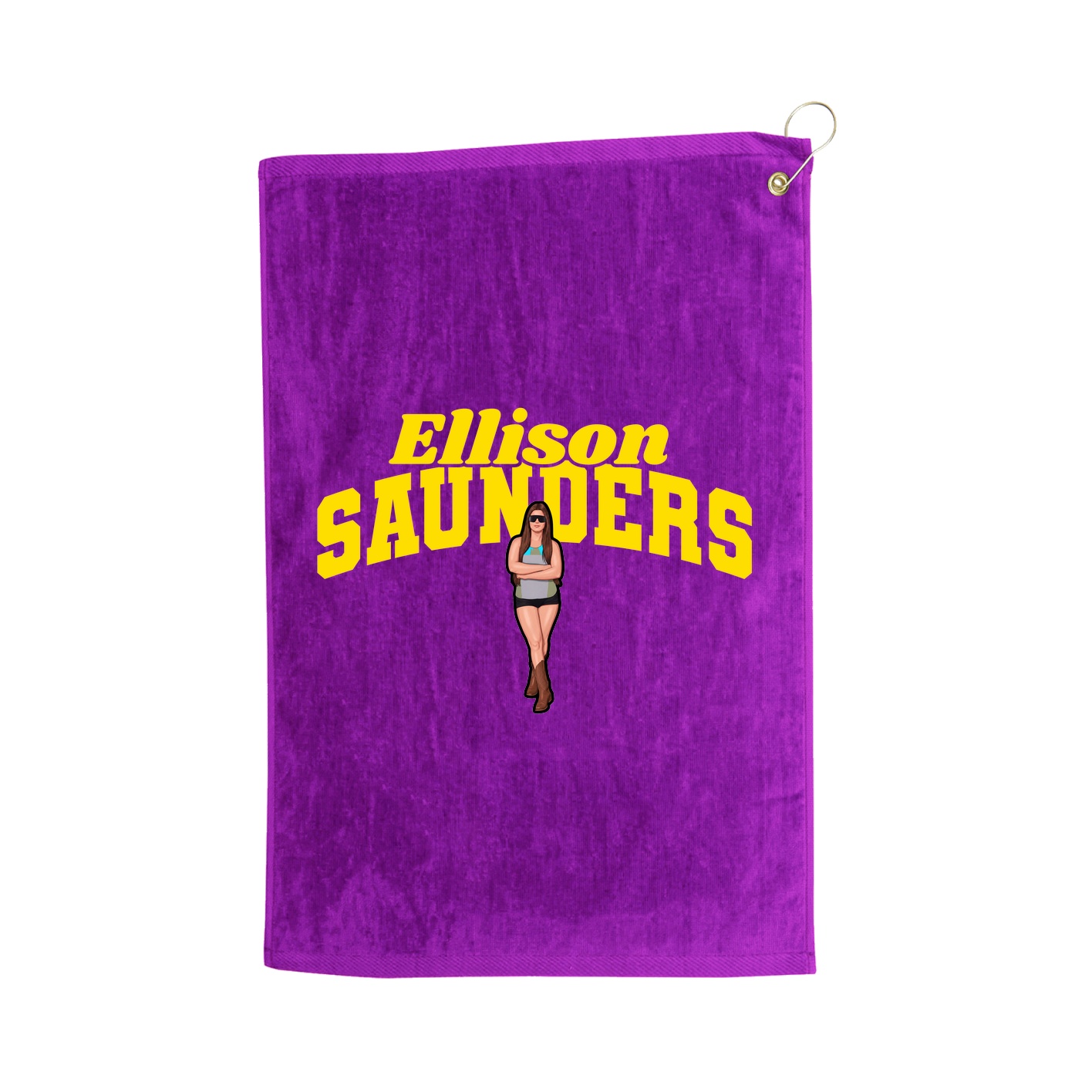 Golf Towel — Signature Arch in Purple