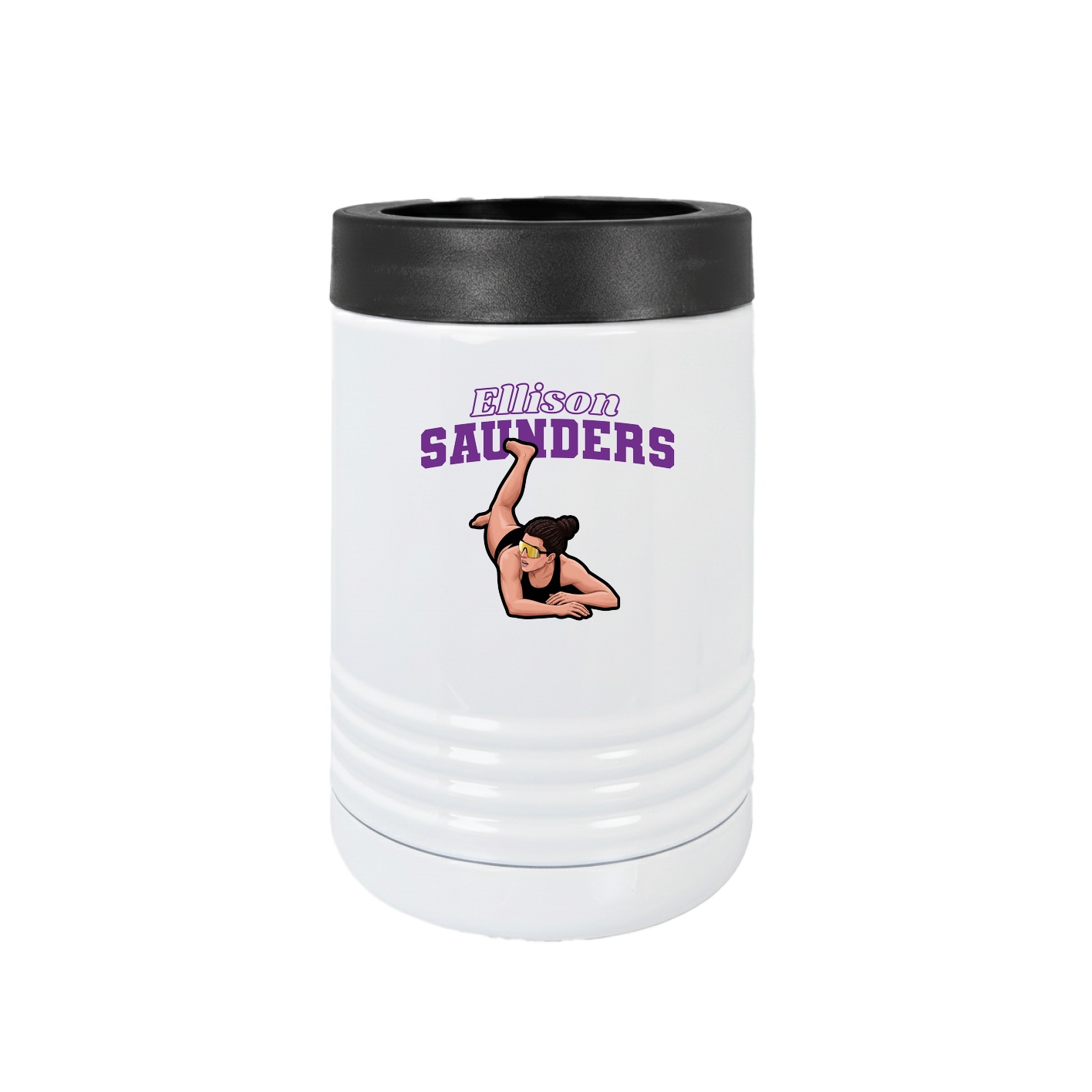 Beverage Holder — Name Arch in White