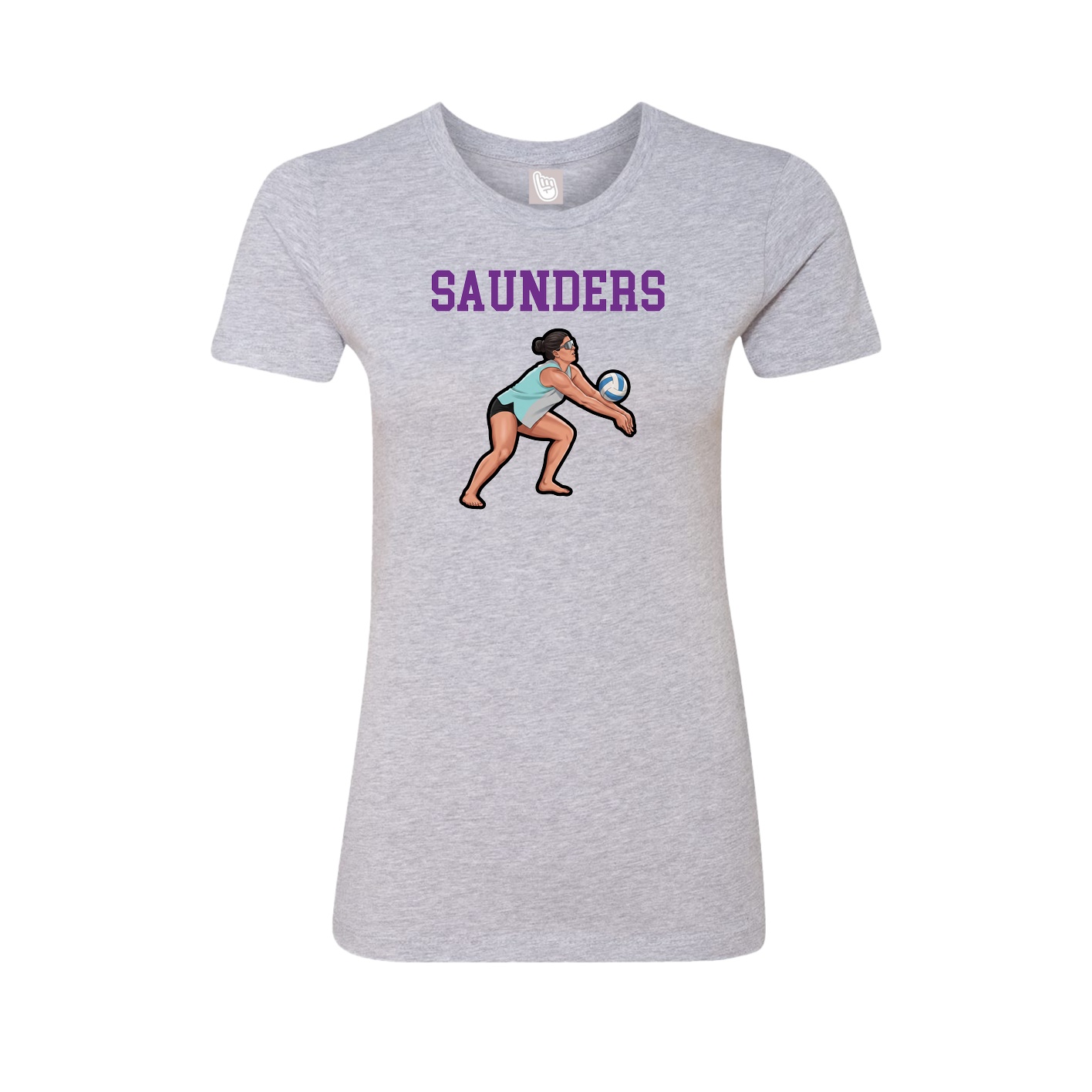 Fitted Women's Tee — Shirsey in Grey