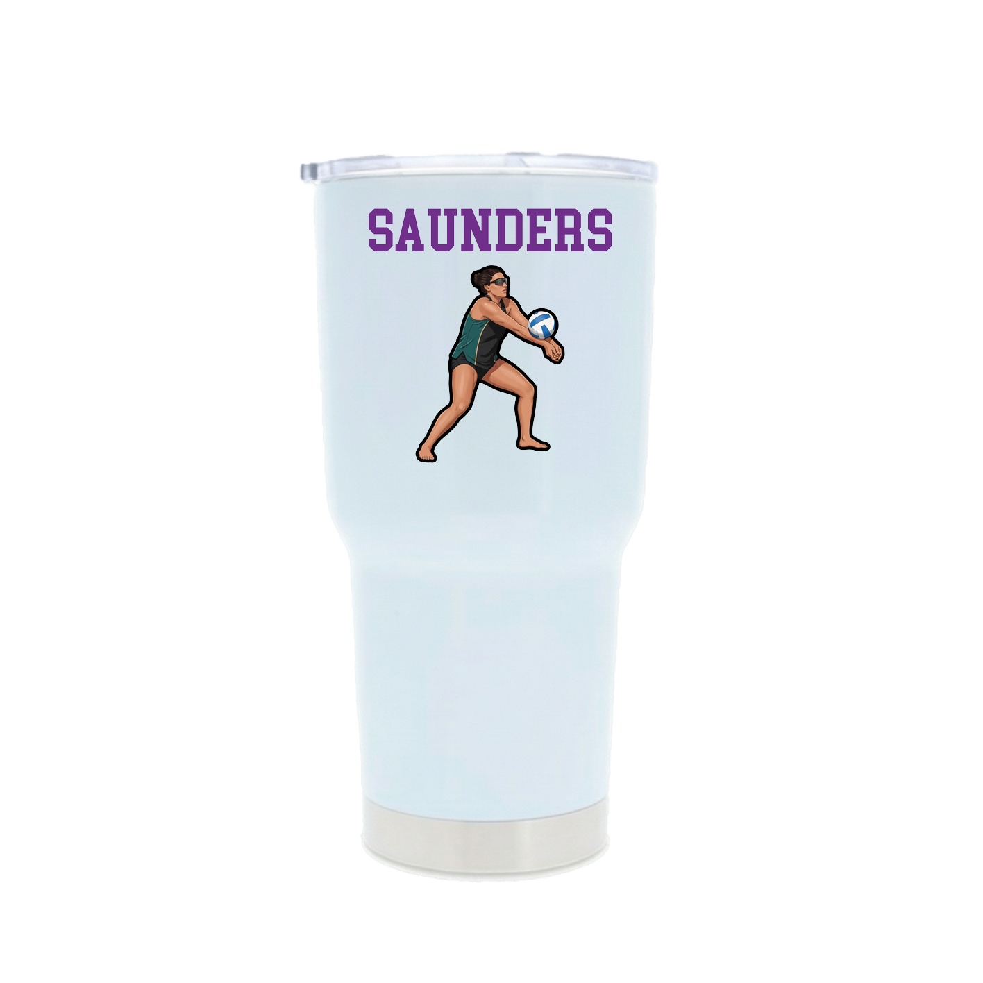 30oz Stainless Steel Tumbler — Shirsey in White