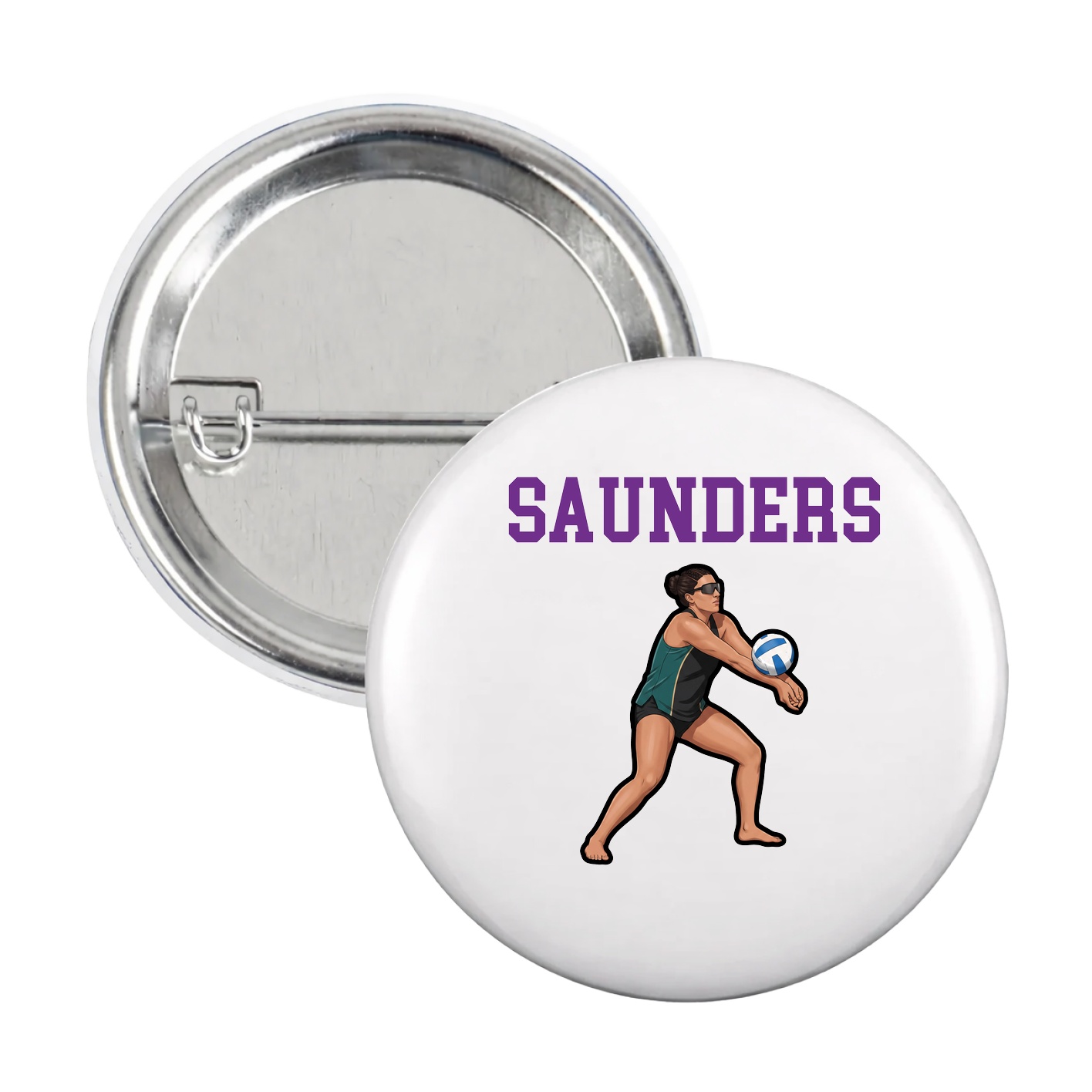 Game Day Button — Shirsey in White