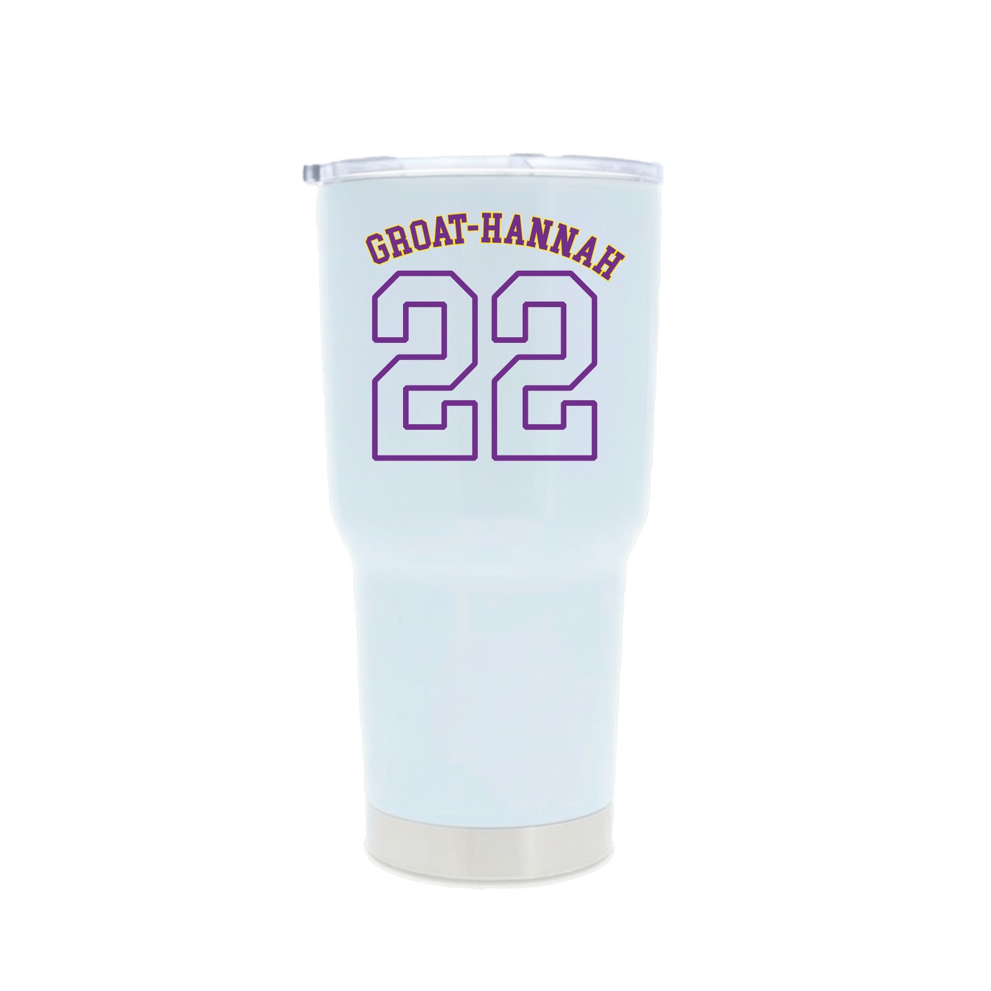30oz Stainless Steel Tumbler — Shirsey Arch in White