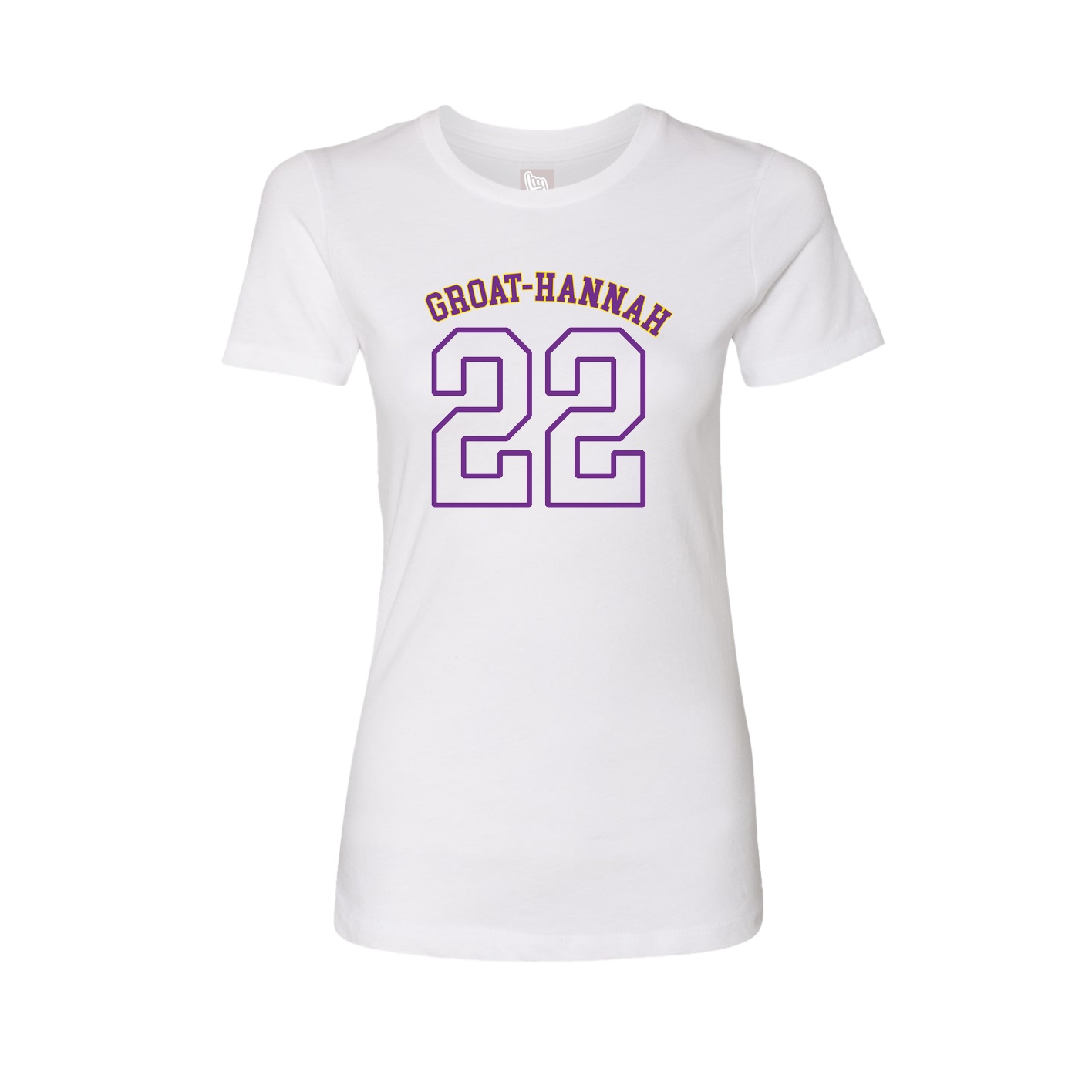 Fitted Women's Tee — Shirsey Arch in White