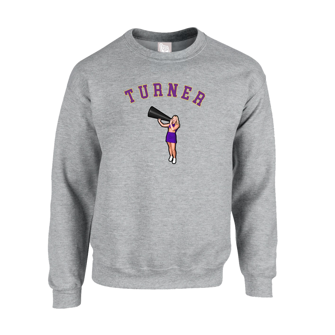 Fleece Crew — Shirsey Arch in Grey
