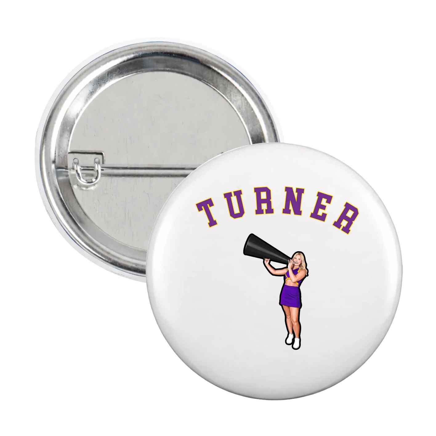 Game Day Button — Shirsey Arch in White
