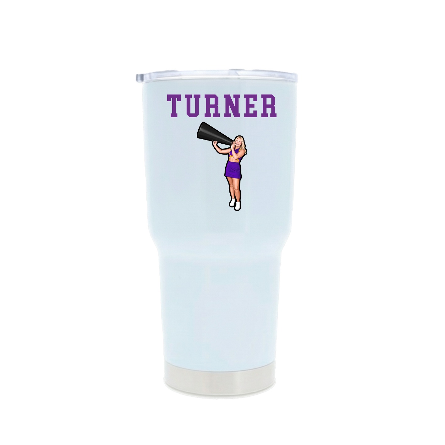 30oz Stainless Steel Tumbler — Shirsey in White