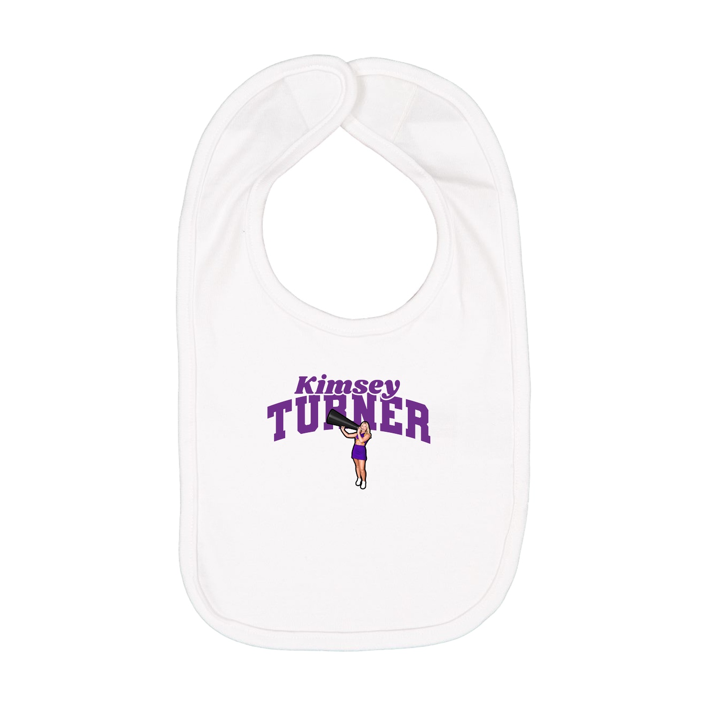 Infant Bib — Signature Arch in White