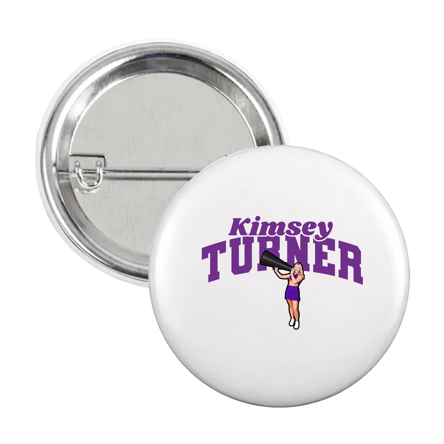 Game Day Button — Signature Arch in White