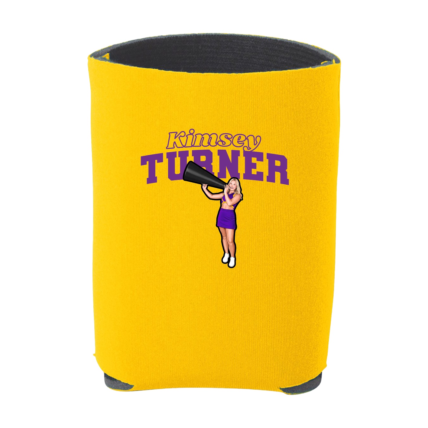 Can Holder — Name Arch in Yellow
