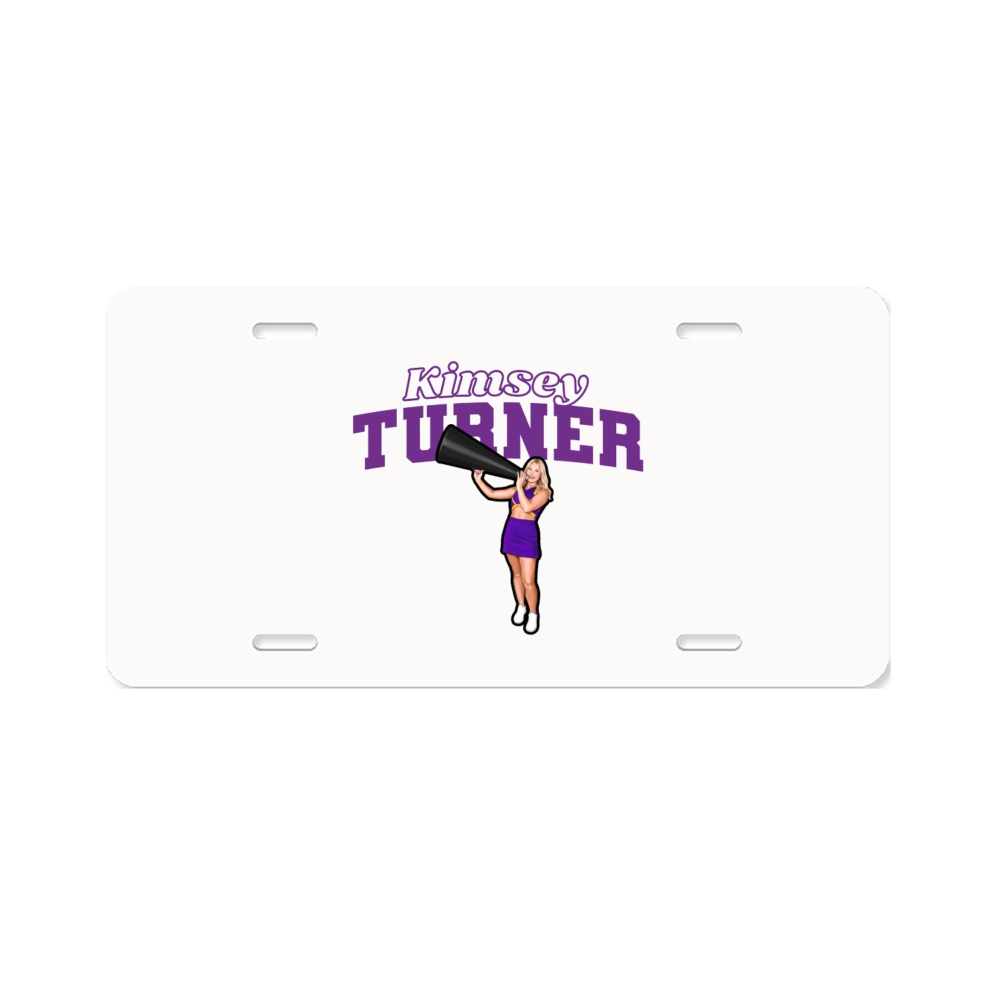 License Plate — Name Arch in Classic