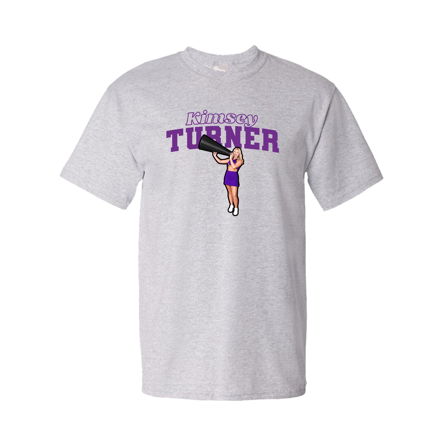 Tee — Name Arch in Grey