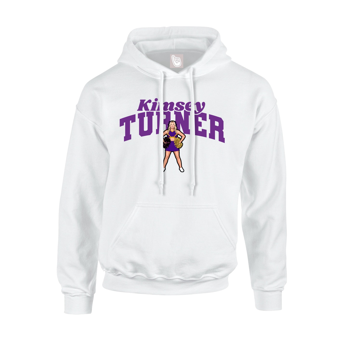Hoodie — Signature Arch in White