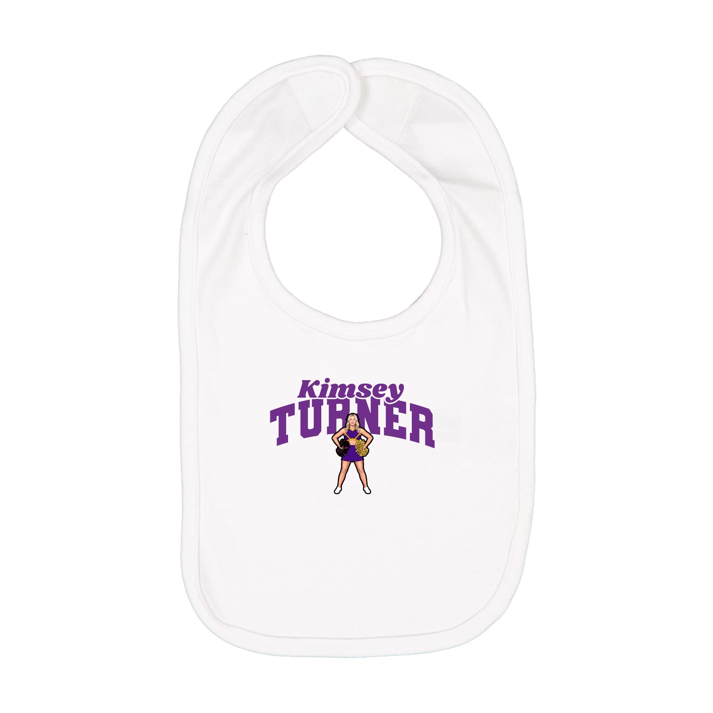 Infant Bib — Signature Arch in White