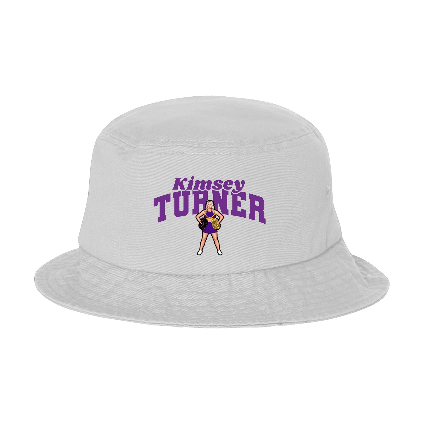 Bucket Cap — Signature Arch in White