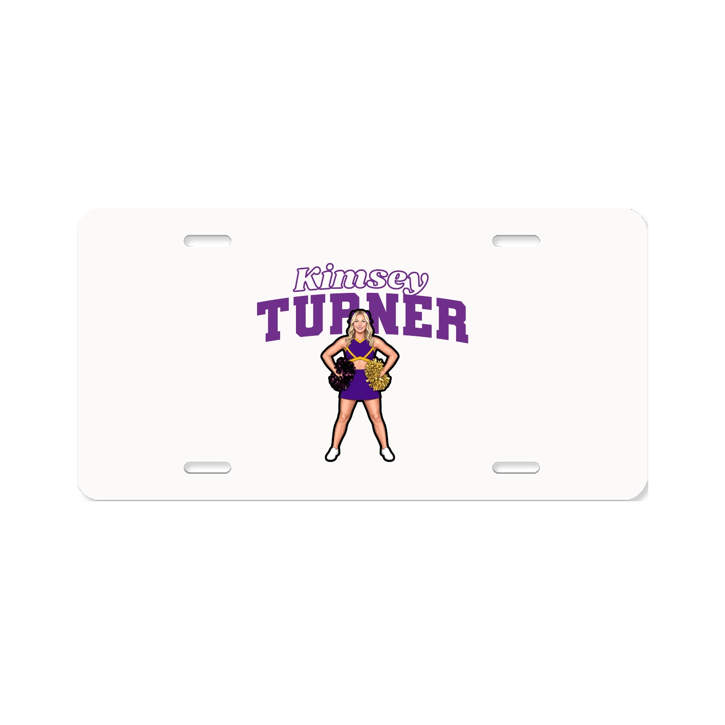 License Plate — Name Arch in Classic