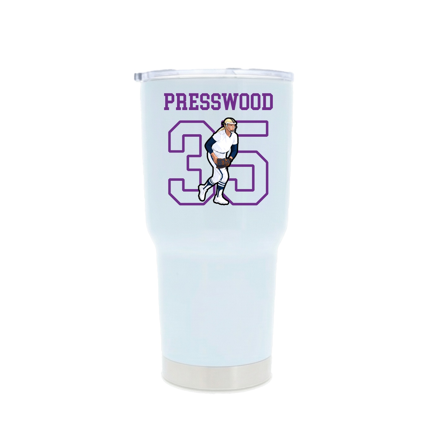 30oz Stainless Steel Tumbler — Shirsey in White