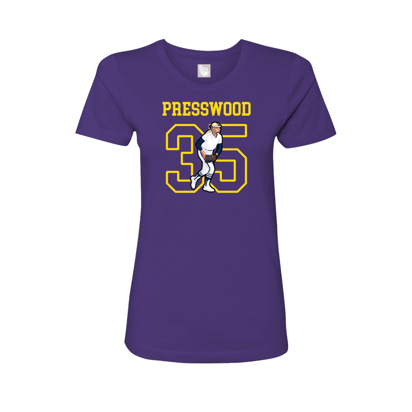 Fitted Women's Tee — Shirsey in Purple