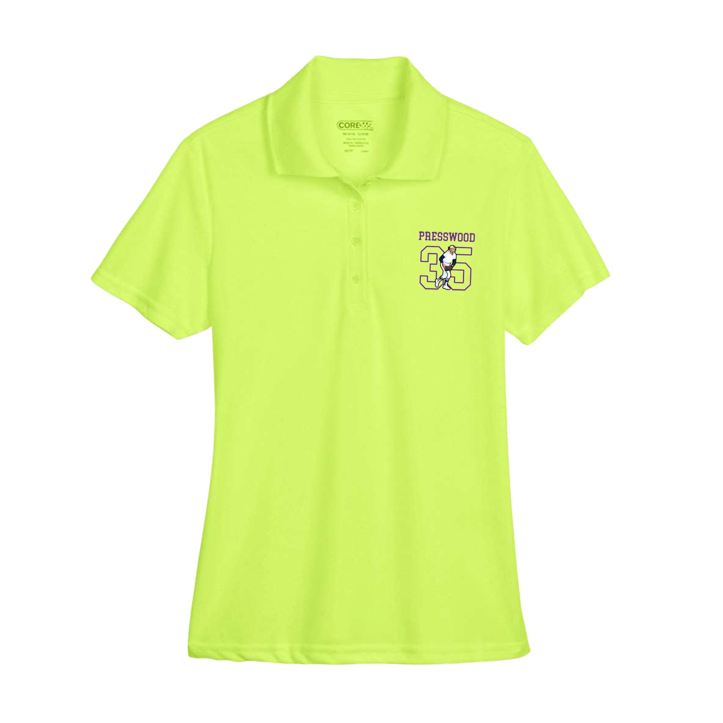 Womens Performance Polo — Shirsey in Yellow