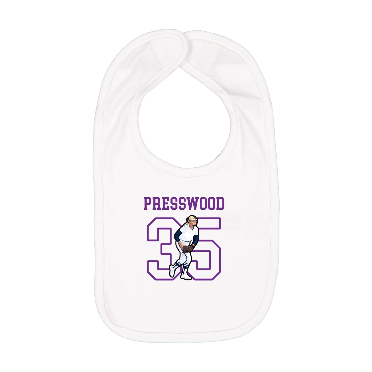 Infant Bib — Shirsey in White