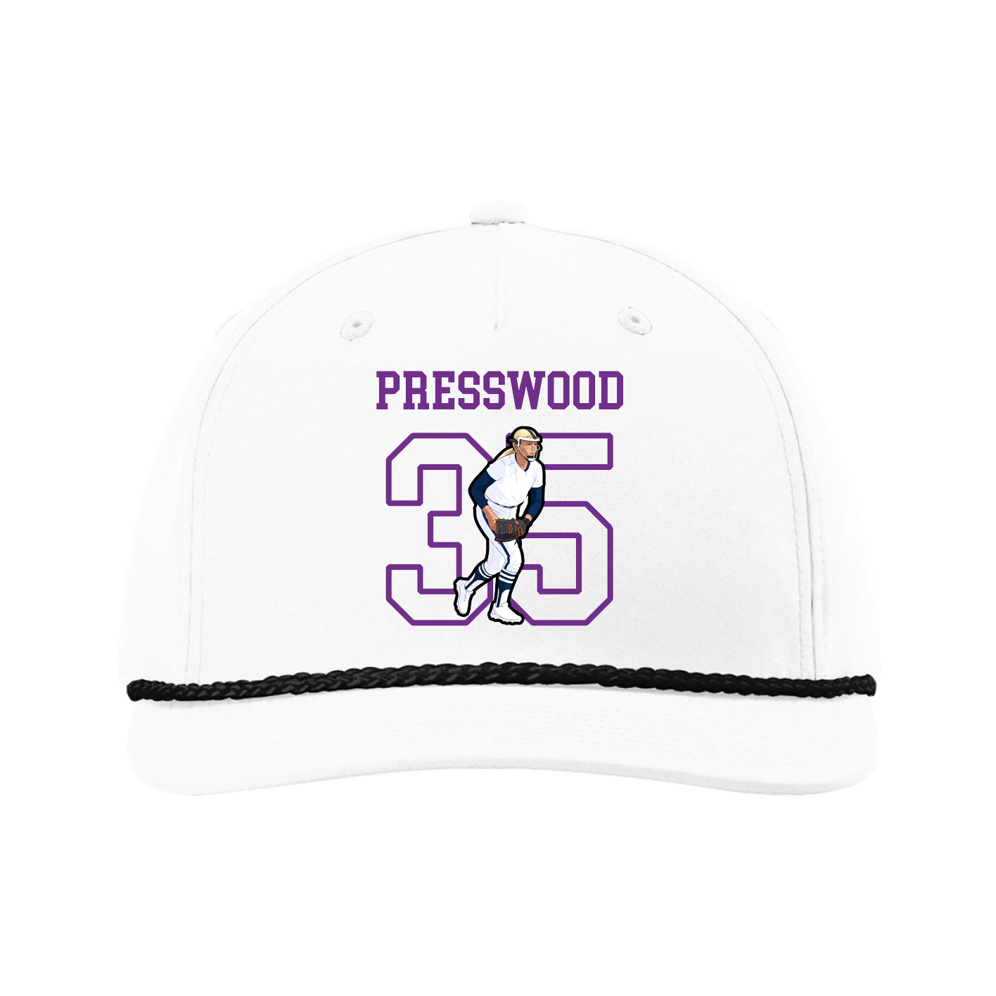 Five-Panel Classic Rope Cap — Shirsey in White