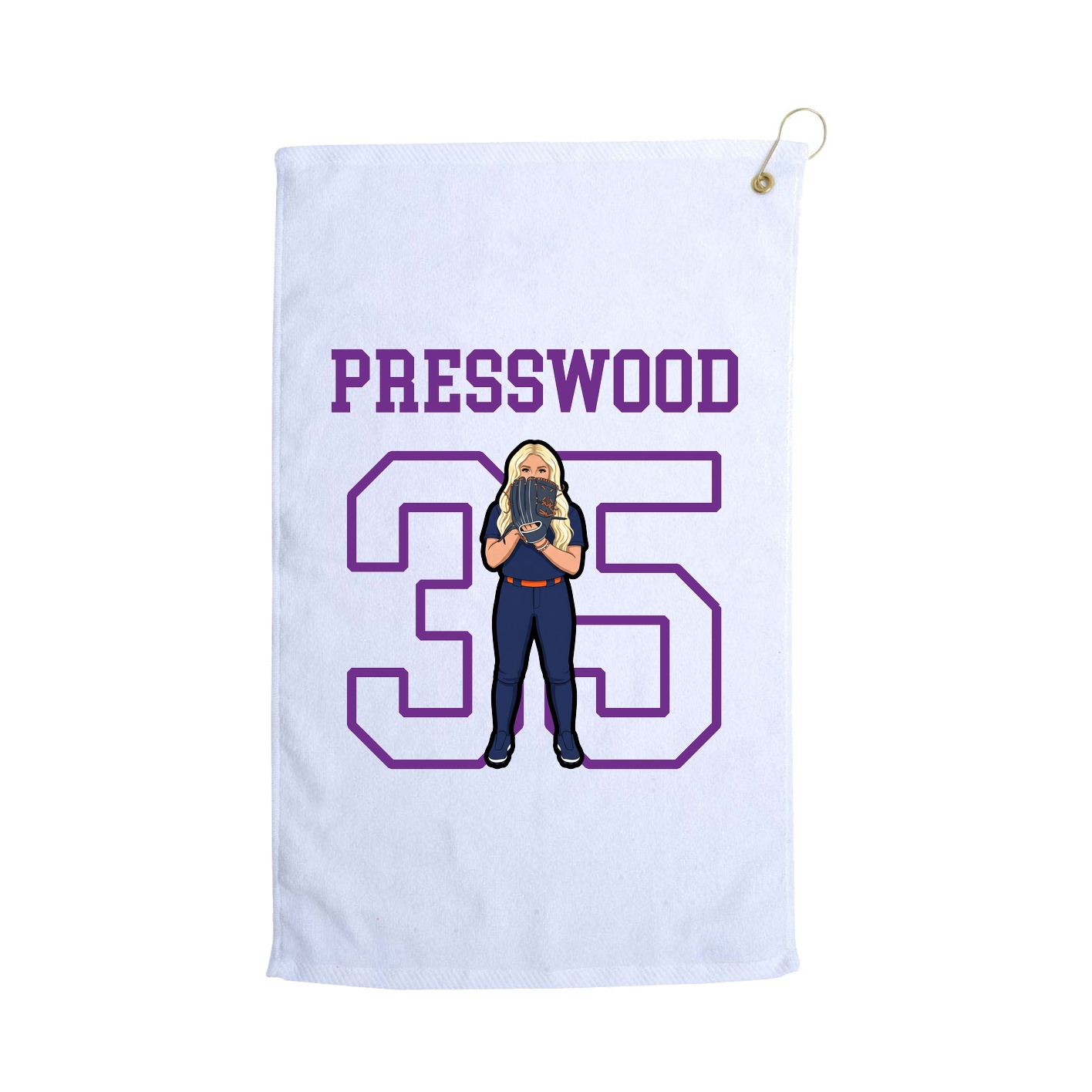 Golf Towel — Shirsey in White