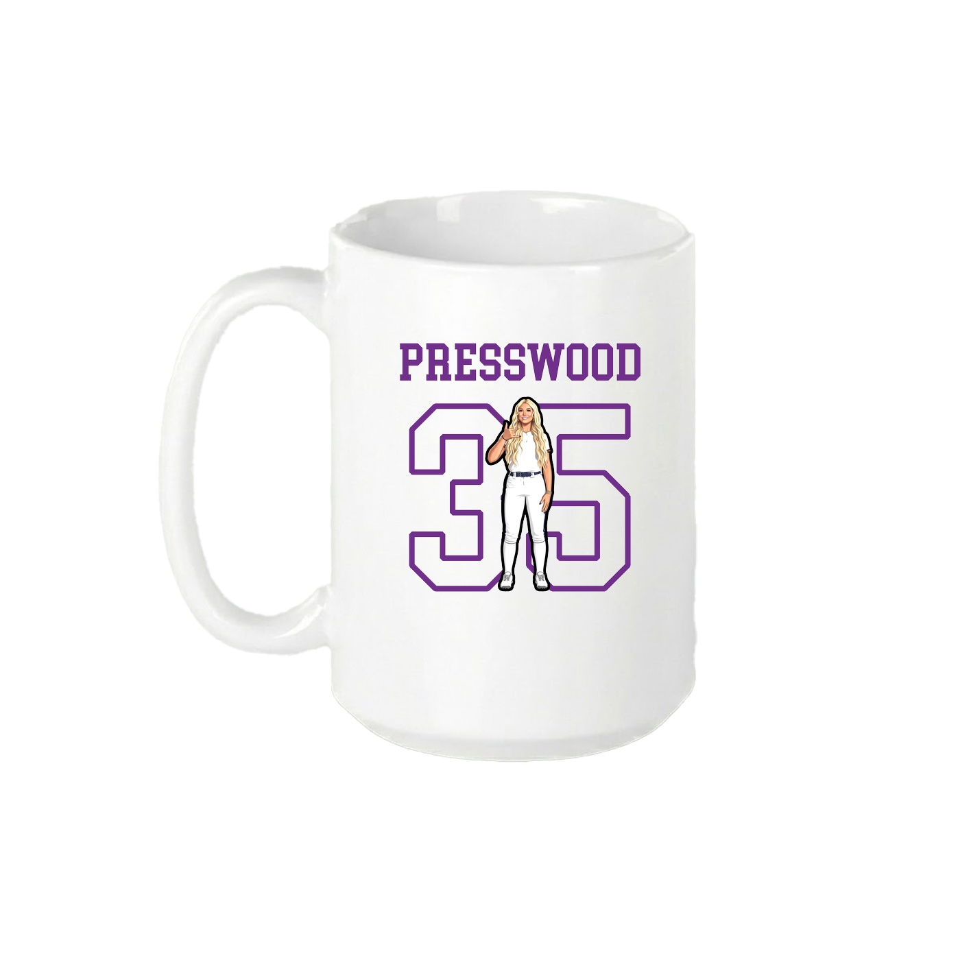 15oz Coffee Mug — Shirsey in White
