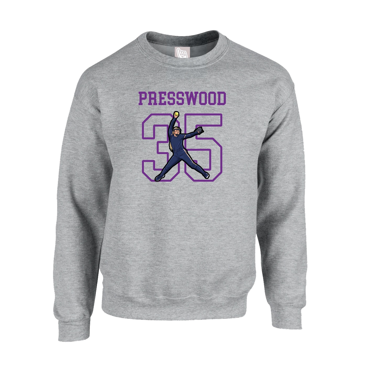 Fleece Crew — Shirsey in Grey