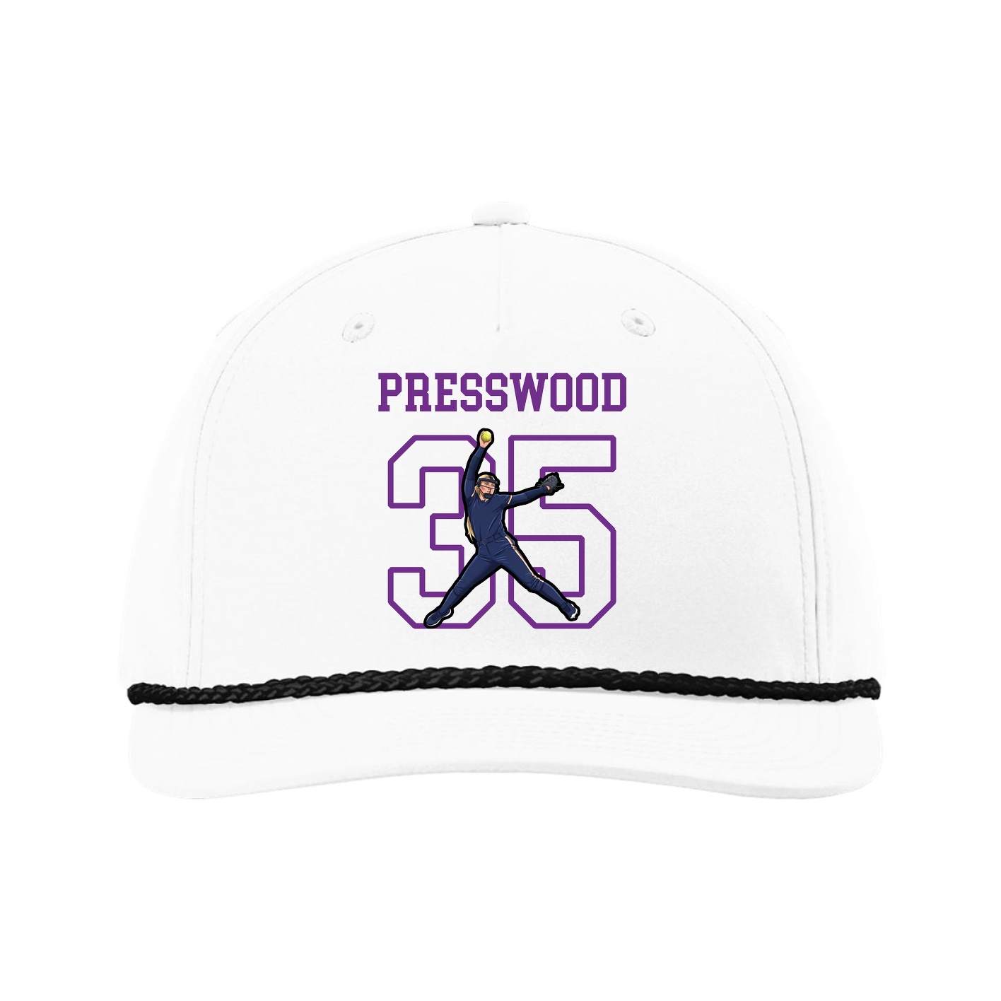 Five-Panel Classic Rope Cap — Shirsey in White