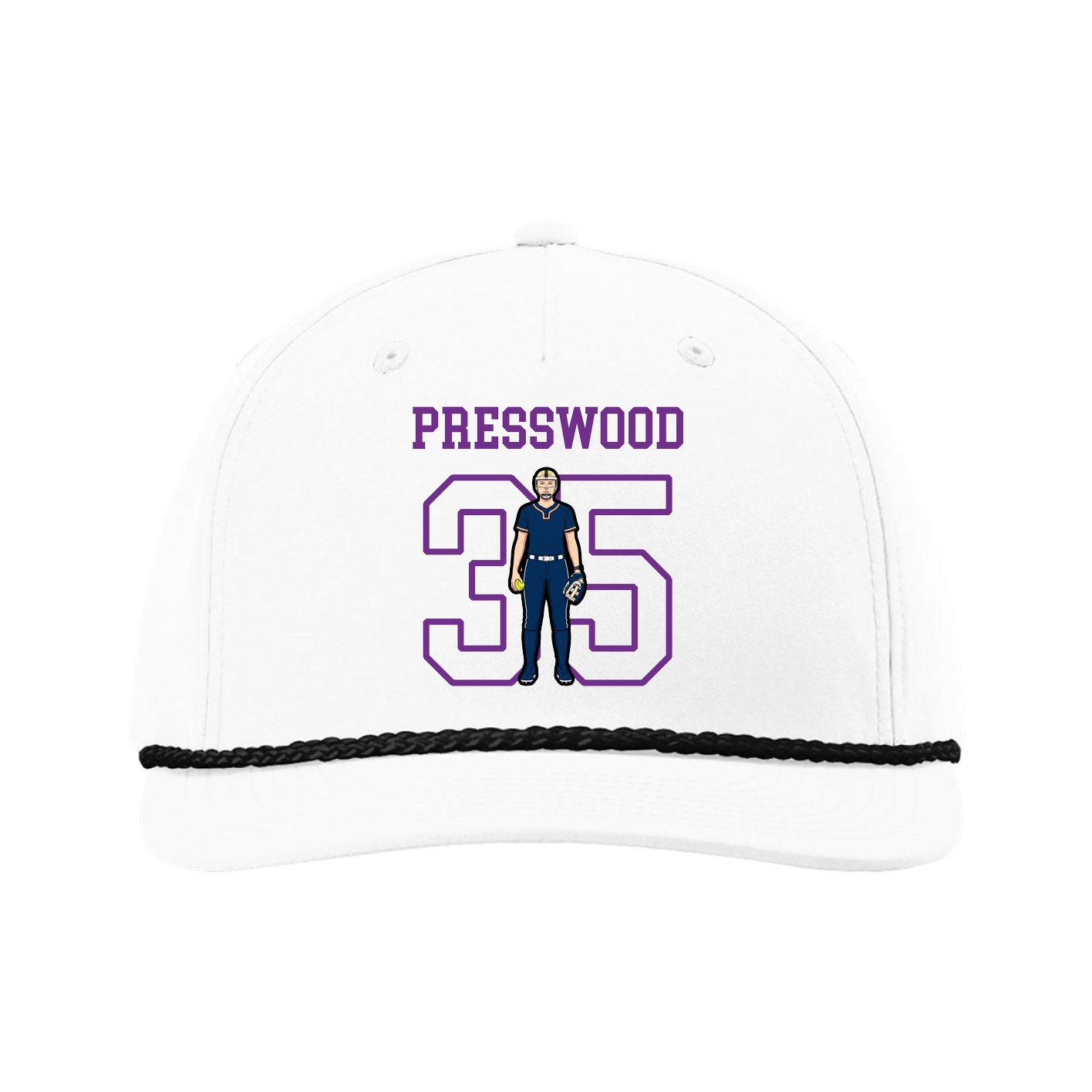 Five-Panel Classic Rope Cap — Shirsey in White