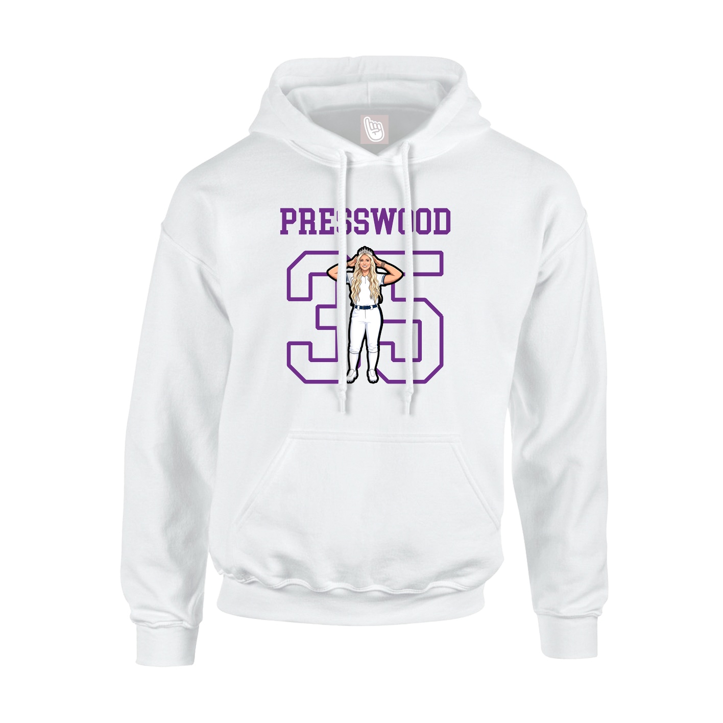 Youth Hoodie — Shirsey in White