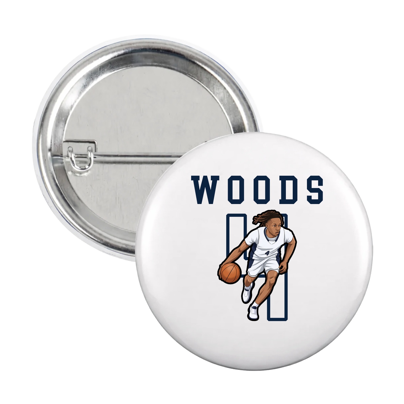 Game Day Button — Shirsey in White