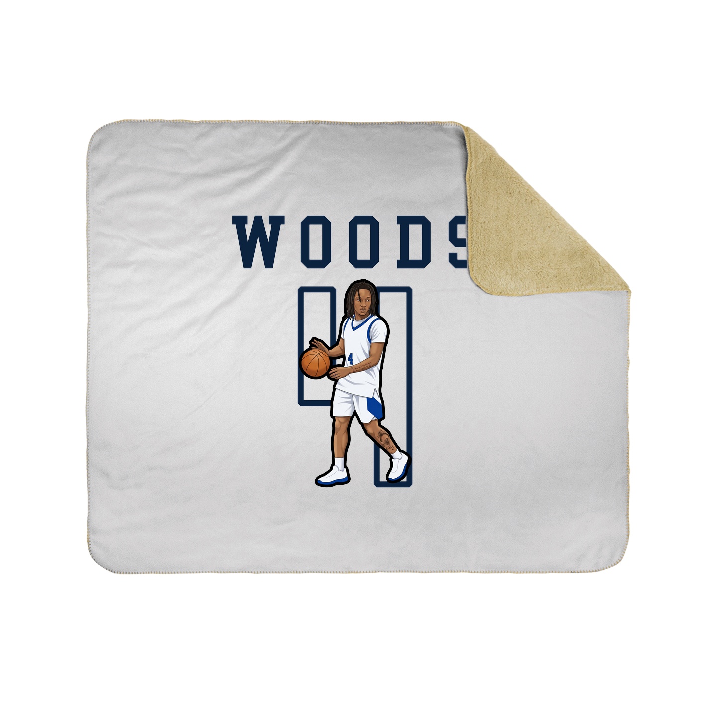 Throw Blanket — Shirsey in White