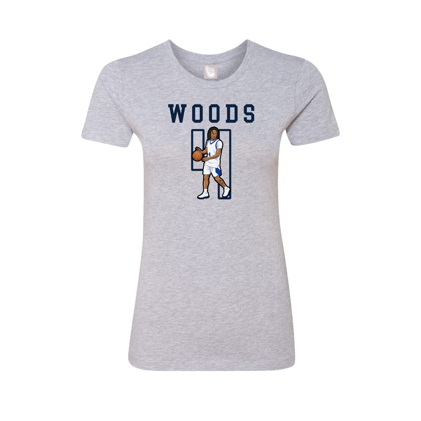 Fitted Women's Tee — Shirsey in Grey