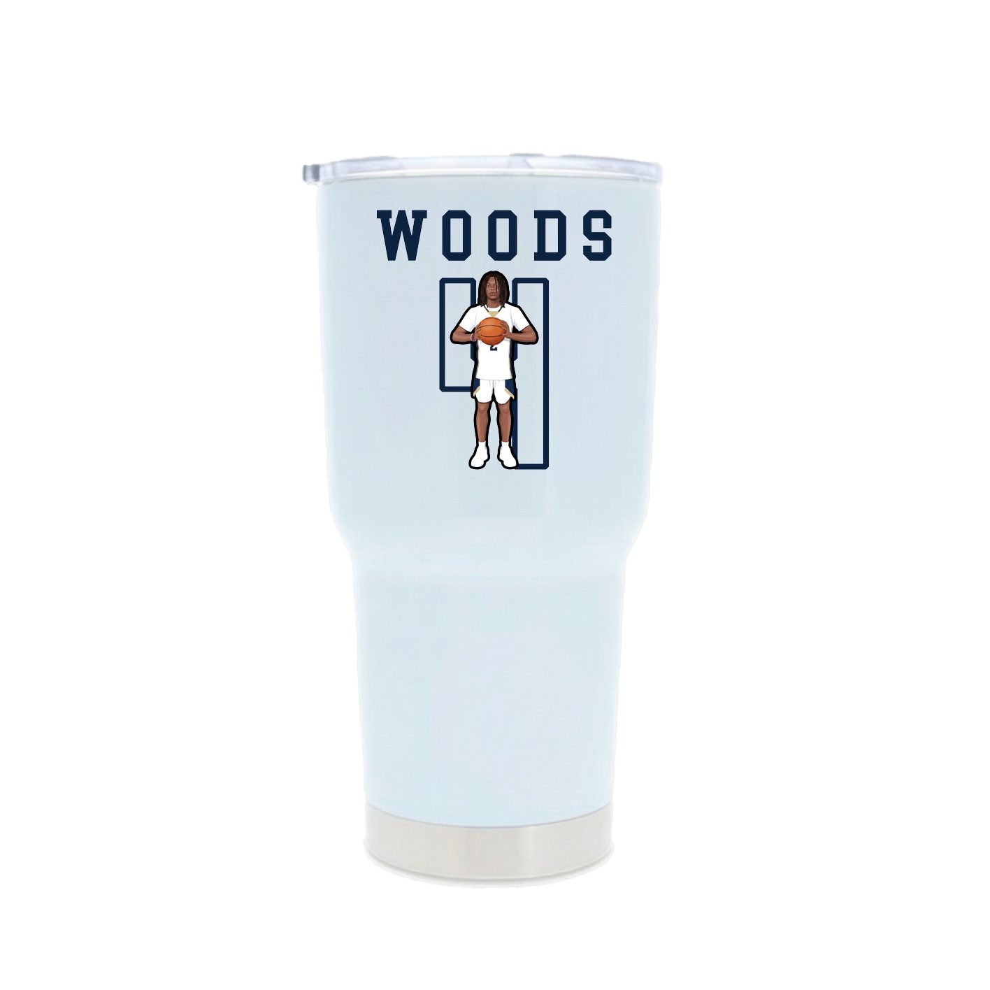 30oz Stainless Steel Tumbler — Shirsey in White
