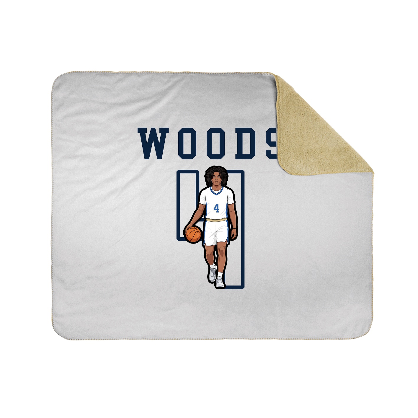 Throw Blanket — Shirsey in White