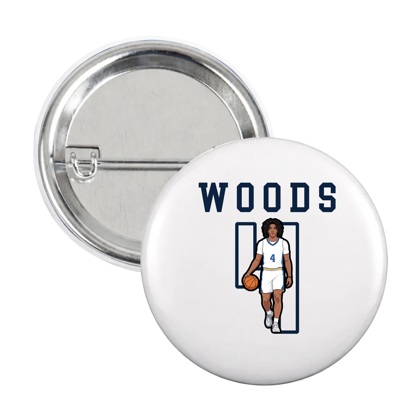 Game Day Button — Shirsey in White